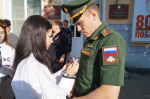 На Площади X-летия Октября состоялся торжественный митинг, посвященный Дню Государственного флага РФ
