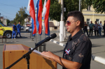 На Площади X-летия Октября состоялся торжественный митинг, посвященный Дню Государственного флага РФ
